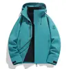 Chaqueta de tres en uno para exteriores estilo familiar Luo, 0.05 kg por pieza, cortavientos e impermeable, de manga larga, prenda exterior de alta gama con diseño desmontable