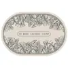 Tapete de Chão de Terra de Diatomáceas Estilo Americano Floral para Banheiro, Entrada de Vaso Sanitário, Tapete Antiderrapante, Tapete Absorvente de Secagem Rápida para Banheiro