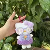 Vestido Suéter de Gatito Súper Lindo Estilo Japonés Gafas Hebilla de Corazón Kt Bolso Llavero Colgante Regalo para Mejor Amiga Disponible al por Mayor