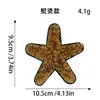 Patches Bordados Versáteis de Estrela com Lantejoulas, Patches de Estrela de Cinco Pontas com Lantejoulas Grandes e Pequenos para Roupas, Sapatos, Chapéus, Patches de Decoração DIY