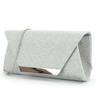 Elegante Bolso de Mano con Hebilla Metálica y Material Brillante, Bolso de Mano para Vestido de Fiesta, Disponible en Tres Colores, Bolso de Cadena para Fiesta de Noche para Mujer