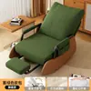 Mecedora para Uso en Casa, Silla Plegable para Adultos, Sofá Perezoso, Sillón Reclinable de Madera Maciza, Balcón, Sala de Estar, Sillón Sofá para Dormitorio de Ocio, Asiento Individual