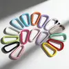 Mosquetón de Forma D Pintado de Colores Hebilla de Resorte Hecha a Mano para DIY Hebilla de Bolso Colgante para Llavero Cierre Accesorios de Joyería en Stock