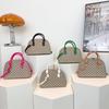 Bolso de mano con estampado cuadrado de moda para mujer, nuevo bolso de hombro cruzado de moda de verano 2024.