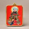 Colgante Thangka del Tíbet Zakilam Cuadrado Aleación de Acero de Titanio Oro Varios Patrones de Minerales Puede Elegir Directo de Fábrica