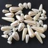 Venta al por mayor de fábrica ABS gotas de agua perlas de imitación varios tamaños blanco agujero recto candelabro material para manualidades hecho a mano con cuentas
