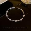 Pulsera Cuadrada de Zirconio Diamante Tendencia Coreana Pulsera Elegante Diseño de Nicho Pulsera Celebridad de Internet Nuevo Llegada Pulsera para Mujer