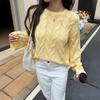 Diyun Roupas Femininas Suéter Colete Casual Simples de Manga Longa Cor Sólida Europeu e Americano Transfronteiriço Outono e Inverno 2025 Site Independente da Amazon