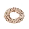 Accesorios de Joyería de Círculo de Ratán Hechos a Mano Transfronterizos Piezas de Aretes Trenzados Hechos a Mano para DIY Decoración Anillo de Hierba de Ratán Hueco