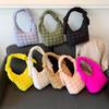 Bolso de hombro de gran capacidad estilo ins de Corea del Sur para mujer 2023 nuevo bolso abullonado plisado moda nicho versátil bolso bandolera