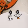 Pendientes de Halloween de Dibujos Animados Europeos y Americanos, Fantasma Lindo, Calabaza, Diseño Creativo Único, Pendientes Divertidos para Mujer