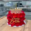 Mariposa de Acrílico Flor Feliz Cumpleaños Inserto para Pastel Repostería Postre Suministros para Fiesta Descuento por Volumen