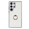 Funda protectora de cuero con diseño rómbico para Samsung S23ultra, Xiangfeng, con anillo, para S23plus