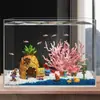 Casa de la Piña Transfronteriza Acuario Paisajismo Paquete Completo Adornos de Muñeca Casa Refugio Juego de Decoración de Casa Pequeña de Bob Esponja