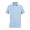 Camisa Polo de Seda de Hielo y Algodón de Gama Alta Ropa de Trabajo Logo Grupo Empresarial Corporativo Camisa Cultural Camiseta de Manga Corta Ropa de Trabajo