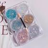 Nova Série Menina Sereia Gel Escamas de Peixe Lantejoulas Gel Flash Performance de Palco Menina Suave COS Manicure Lantejoulas