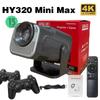 Consola de Juegos Hy320 Proyección Todo en Uno Cine en Casa Oficina Proyector Controlador de Juegos 4K HD 1080P