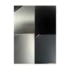 Acero Inoxidable 304 Titanio Negro Cepillado Oro Gris Acero Grano Aleatorio Arenado Superficie Espejada Resistente a Huellas Dactilares Negro Mate Gris Gunmetal Placa Fija,