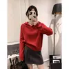 Suéter Suave con Capucha para Mujer Otoño/Invierno 2026, Grueso de Corte Holgado, Estilo Casual, Suéter de Punto Rosa Suave, Diseño Francés