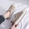 Zapatos de Algodón con Forro de Felpa para Mujer 2025 Invierno Nuevo Estilo Moda Callejera Celebridad de Internet Zapatos de Lona para Mujer Estilo Coreano Versátil Plataforma Suela Gruesa Zapatos de Estudiante