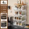 Estante de Almacenamiento de Cocina de Múltiples Niveles de Pie Cesta para Verduras Hogareña Frutas Verduras Bocadillos Almacenamiento Multifuncional con Ruedas Carrito Pequeño