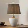 Vaso de Argila Estilo Wabi-Sabi Japonês Lâmpada de Mesa Vintage para Sala de Estar Quarto Mesinha de Cabeceira Modelo para Quarto Hotel Casa de Hóspedes Ornamento de Designer