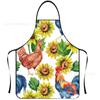 Delantal creativo impermeable delantal simple con estampado de gallo delantal casero a prueba de aceite overol personalizado sin mangas al por mayor