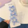 ¡Hazlo tú mismo! Un Toque de Azul/Cinta de Lazo Estilo Ballet Pasador Pequeño Accesorio para el Cabello Pinza para el Cabello Linda Versátil para Peinados Trenzados