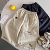 Pantalones Casuales para Niños 2026 Otoño Bordado de Dibujos Animados Pantalones Rectos para Niños Pantalones Largos Versátiles Sueltos para Niñas