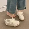 Nuevas Zapatillas de Malla Simple Transpirable para Mujer Primavera/Verano 2025 Moda Coreana Casual Versátiles Zapatos Blancos