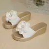Sandalias de Verano para Mujer con Suela Gruesa, para Cruzar la Frontera, que Aumentan la Altura, Nuevas de Verano 2026, Sandalias de Plataforma de Cuña con una Correa Floral para Mujer