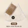 Cuerda Redonda Encerada en Caja para Manualidades Tejido a Mano Cuerda para Collar Cordón No Descolorante Cuerda de Cera para Pulsera Cadena para Colgar