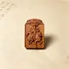 Madera de Azufaifo Thunderstruck 46 Talismán de Paz Zhao Gongming Gran Emperador Zhenwu Juguete Cultural de Madera Colgante con Tallado Exquisito Amuleto Cuerda para Llevar Envío