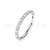 Anillo de Nariz de Titanio F136 con Ópalo y Circonita Incrustados Anillo Cerrado Anillo para Cartílago Auricular Aleación de Titanio G23 Joyería para Piercings de Exportación Anillo para la Oreja