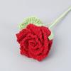 Flor Artificial de Rosa Rosella de Lana Tejida a Mano Flor Inmortal Regalo para el Día de San Valentín Chino Regalo de Cumpleaños