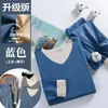 Traje de ropa interior térmica sin costuras para hombre AB doble cara cepillado otoño e invierno elástico base calzoncillos largos de terciopelo cobertura cálida
