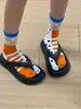 Calcetines para Mujer, Originales y Lindos, Calcetines de Media Pantorrilla con Dedos Separados, Diseño Abstracto de Anguila Flor Ugly-Cute Acuario, Calcetines de Moda Personalizados para Pareja y Mejor Amigo