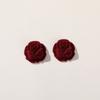 Parche de resina con forma de margarita y flor de rosa roja de vino vintage genial que combina con todo, material para horquillas de tocado DIY al por mayor