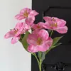 Tulipa de Flor Artificial de Filme com 7 Cabeças Toque de Alto Padrão Decoração Suave Externa Flor Artificial Paisagismo Decoração de Casamento Arte Floral Arranjo de Flores