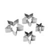 Molde de cáliz de rosa de 4 piezas acero inoxidable molde cortador de flor de azúcar británico suministro de comercio electrónico transfronterizo A340