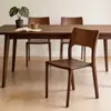 Silla de comedor de nogal negro norteamericano, silla de madera maciza, silla moderna minimalista con reposabrazos, silla Shuke de nogal para estudio