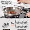 Wok de aço inoxidável titânio sem revestimento escala de peixe titânio martelado panela doméstica fundo plano um lote de gás de cozinha especial