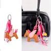 Exquisito Lanyard Llavero de Pegaso Hecho a Mano Colgante de Pony Ángel Accesorios para Coche Lindo Colgante para Bolsa Elegante Coche