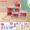 Amazon Casa de Bonecas DIY Crianças Menina Princesa Grande Castelo Villa Casa Presente de Aniversário Casa de Brinquedo Brinquedos