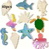 Madera Sin Terminar Hueca Dinosaurio Artesanía de Madera Ornaments para Navidad Niños Decoración del Hogar