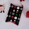 Caixa de almofada de Natal Papai Noel alce caixa de biscoitos nougat caixa de presente de frutas embalagem para assar