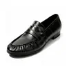 Versión de piel de vaca cuero genuino piel de anguila mocasines plisados para mujer tacón grueso slip-ons estilo británico zapatos de vestir zapatos de cuero pequeños para el campus