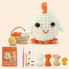 En Stock Kit de Materiales para Muñeca de Ganchillo DIY para Principiantes Absolutos Set de Tejido con Lana Kit de Materiales de Ganchillo de Dibujos Animados