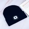 Chapéu de Luz LED Chapéu Luminoso Personalizado Montanhismo Pesca Chapéu de Tricô Luminoso Chapéu de Luz LED Luminoso