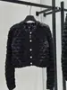 Servidor Privado Hilo Especial Acolchado Crochet Pequeña Fragancia Chaqueta Cardigan Tejida + Chaleco para Mujer Primavera y Verano